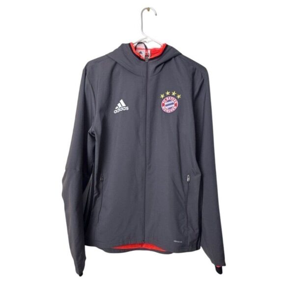 Adidas FC Bayern Munich Mens ClimaCool Jacket Size Large Gray - Picture 1 of 9